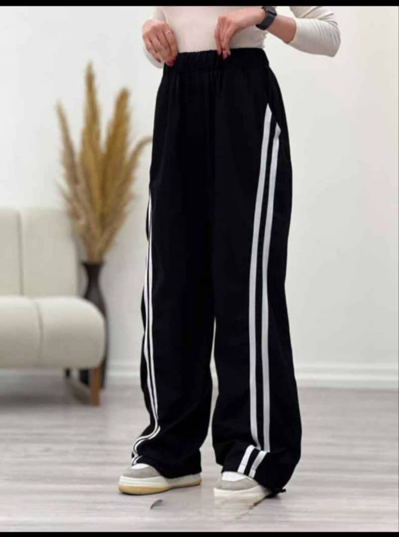 شلوار بگ اسلش بغل نواری